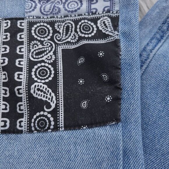 Hollister Sz 1R Ultra High Rise Mom Jean Vintage Stretch Patch Distressed Jeans - Picture 11 of 14